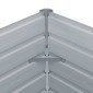 vidaXL Ζαρντινιέρα Ψηλή Καφέ 160 x 80 x 45 εκ. Γαλβανισμένος Χάλυβας