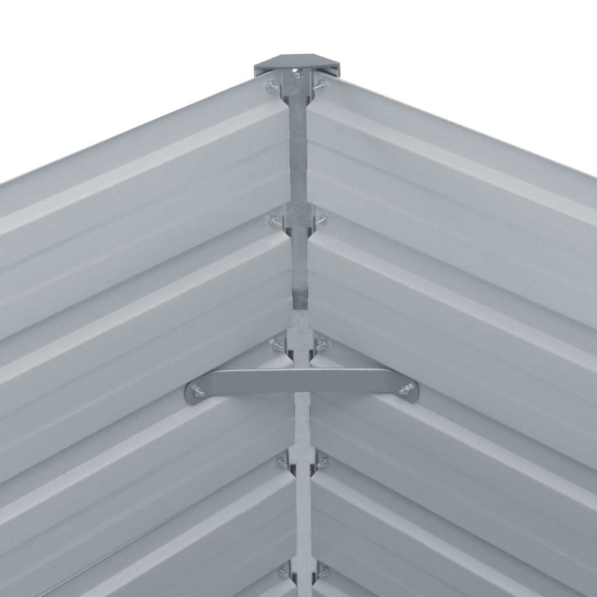 vidaXL Ζαρντινιέρα Ψηλή Ανθρακί 160x80x45 εκ. Γαλβανισμένος Χάλυβας