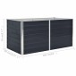vidaXL Ζαρντινιέρα Ψηλή Ανθρακί 160x80x45 εκ. Γαλβανισμένος Χάλυβας