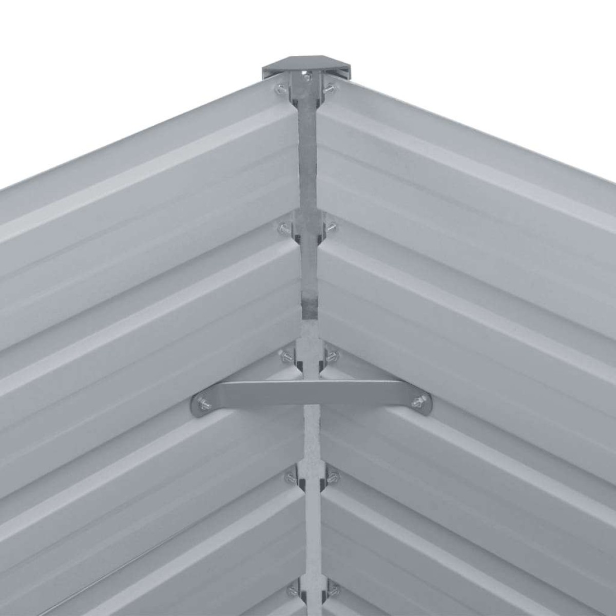 vidaXL Ζαρντινιέρα Ψηλή Πράσινη 160x80x45 εκ. Γαλβανισμένος Χάλυβας