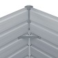 vidaXL Ζαρντινιέρα Ψηλή Γκρι 100 x 100 x 45 εκ. Γαλβανισμένος Χάλυβας