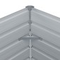 vidaXL Ζαρντινιέρα Ψηλή Πράσινη 100x100x45 εκ. Γαλβανισμένος Χάλυβας