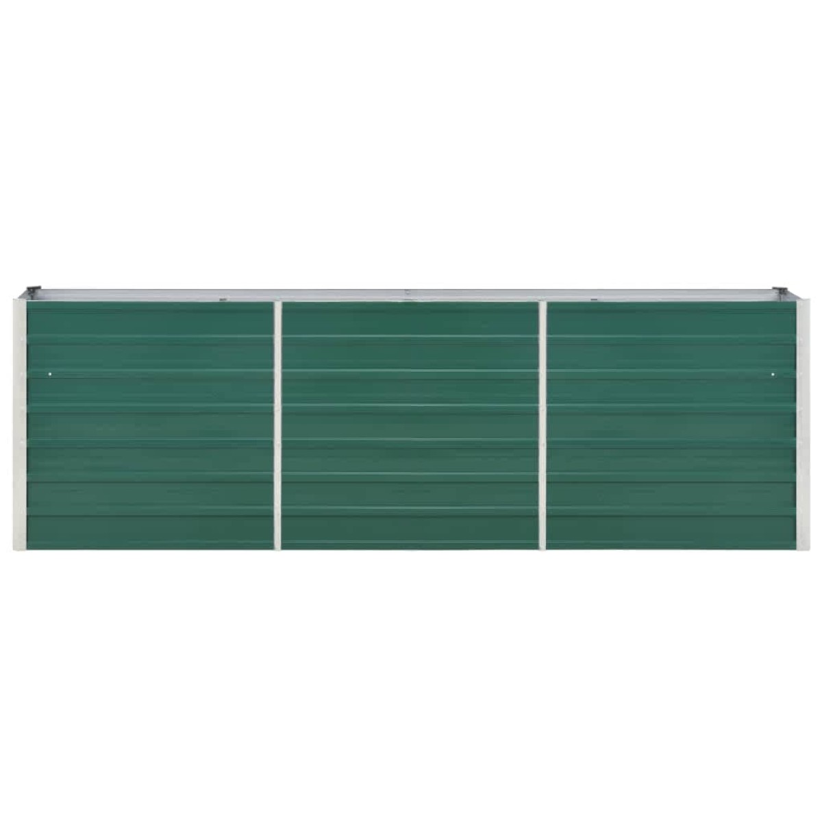 vidaXL Ζαρντινιέρα Υπερυψωμένη Πράσινη 240x40x77 εκ. Γαλβαν. Χάλυβας