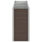 vidaXL Ζαρντινιέρα Υπερυψωμένη Καφέ 240x40x77 εκ. Γαλβανισμ. Χάλυβας