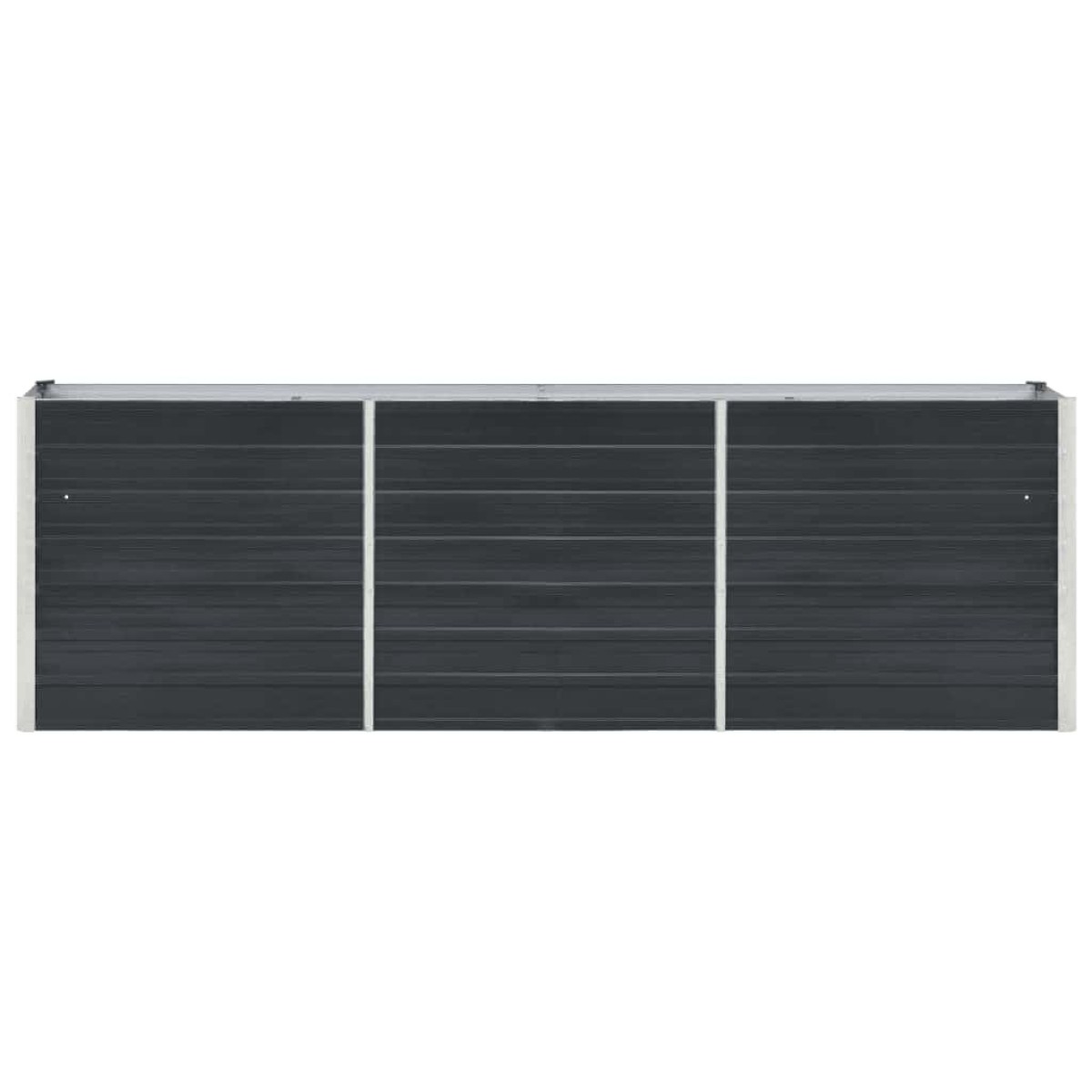 vidaXL Ζαρντινιέρα Υπερυψωμένη Ανθρακί 240x40x77 εκ. Γαλβαν. Χάλυβας