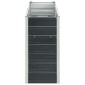 vidaXL Ζαρντινιέρα Υπερυψωμένη Ανθρακί 240x40x77 εκ. Γαλβαν. Χάλυβας