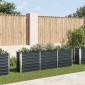 vidaXL Ζαρντινιέρα Υπερυψωμένη Ανθρακί 240x40x77 εκ. Γαλβαν. Χάλυβας
