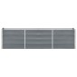 vidaXL Ζαρντινιέρα Υπερυψωμένη Γκρι 240x40x45 εκ. Γαλβανισμ. Χάλυβας