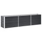 vidaXL Ζαρντινιέρα Υπερυψωμένη Ανθρακί 240x40x45 εκ. Γαλβαν. Χάλυβας