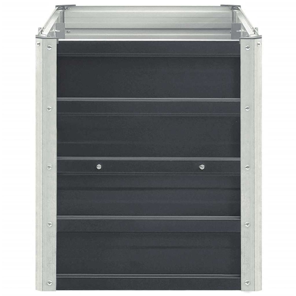 vidaXL Ζαρντινιέρα Υπερυψωμένη Ανθρακί 240x40x45 εκ. Γαλβαν. Χάλυβας