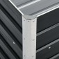 vidaXL Ζαρντινιέρα Υπερυψωμένη Ανθρακί 240x40x45 εκ. Γαλβαν. Χάλυβας