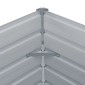 vidaXL Ζαρντινιέρα Ψηλή Γκρι 320 x 40 x 77 εκ. Γαλβανισμένος Χάλυβας
