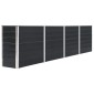 vidaXL Ζαρντινιέρα Ψηλή Ανθρακί 320x40x77 εκ. Γαλβανισμένος Χάλυβας