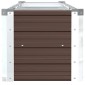 vidaXL Ζαρντινιέρα Υπερυψωμένη Καφέ 320x40x45 εκ. Γαλβανισμ. Χάλυβας