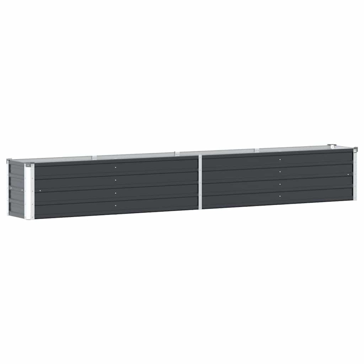vidaXL Ζαρντινιέρα Υπερυψωμένη Ανθρακί 320x40x45 εκ. Γαλβαν. Χάλυβας