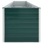 vidaXL Ζαρντινιέρα Υπερυψωμένη Πράσινη 400x80x45 εκ. Γαλβαν. Χάλυβας