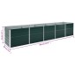 vidaXL Ζαρντινιέρα Υπερυψωμένη Πράσινη 400x80x45 εκ. Γαλβαν. Χάλυβας