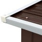 vidaXL Υπόστεγο Αποθήκευσης Ξύλων Καφέ 172x91x154 εκ. Γαλβ. Ατσάλι