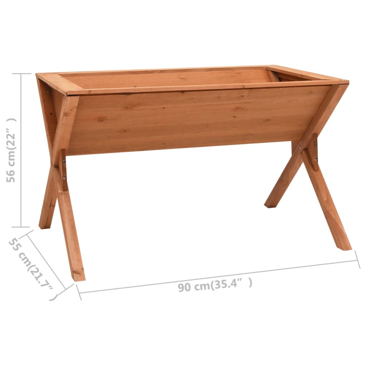 vidaXL Γλάστρα 90 x 55 x 56 εκ. από Ξύλο Ελάτης
