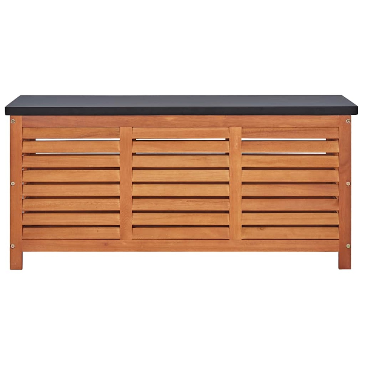 vidaXL Μπαούλο Αποθήκευσης Κήπου 117x50x55 εκ. Μασίφ Ξύλο Ευκαλύπτου