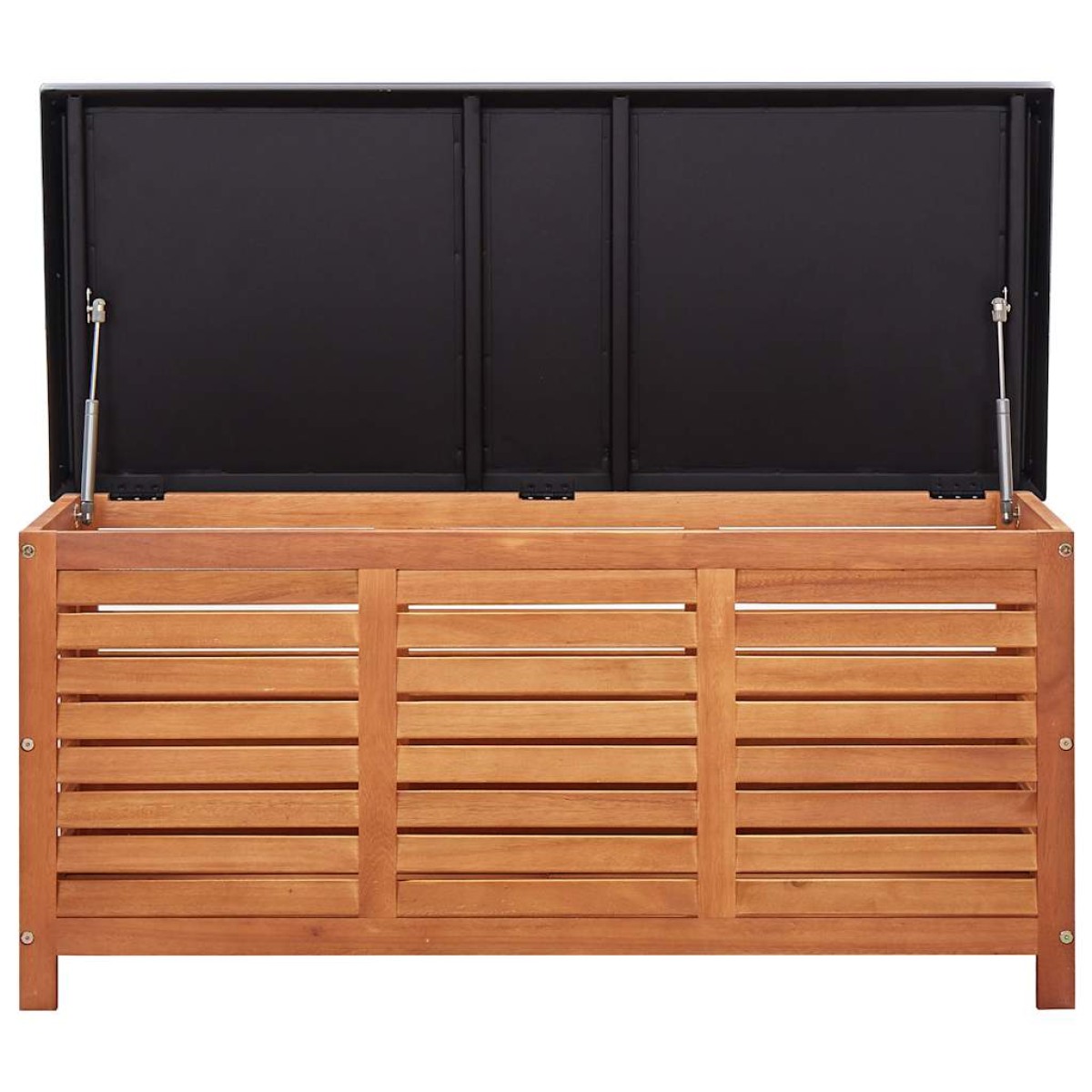 vidaXL Μπαούλο Αποθήκευσης Κήπου 117x50x55 εκ. Μασίφ Ξύλο Ευκαλύπτου