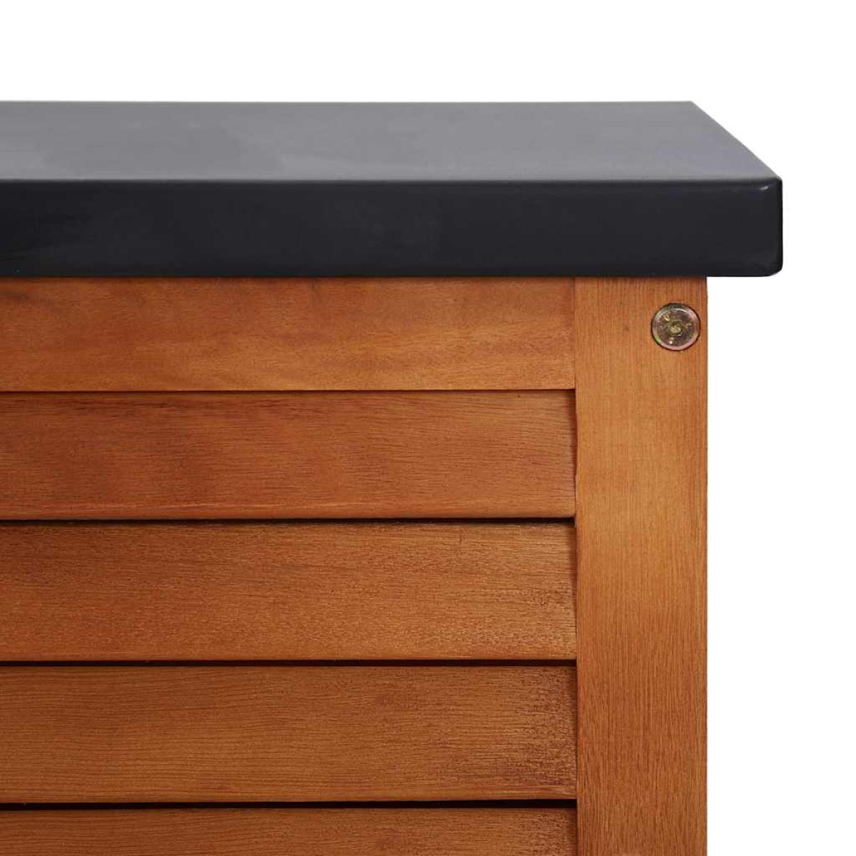 vidaXL Μπαούλο Αποθήκευσης Κήπου 117x50x55 εκ. Μασίφ Ξύλο Ευκαλύπτου