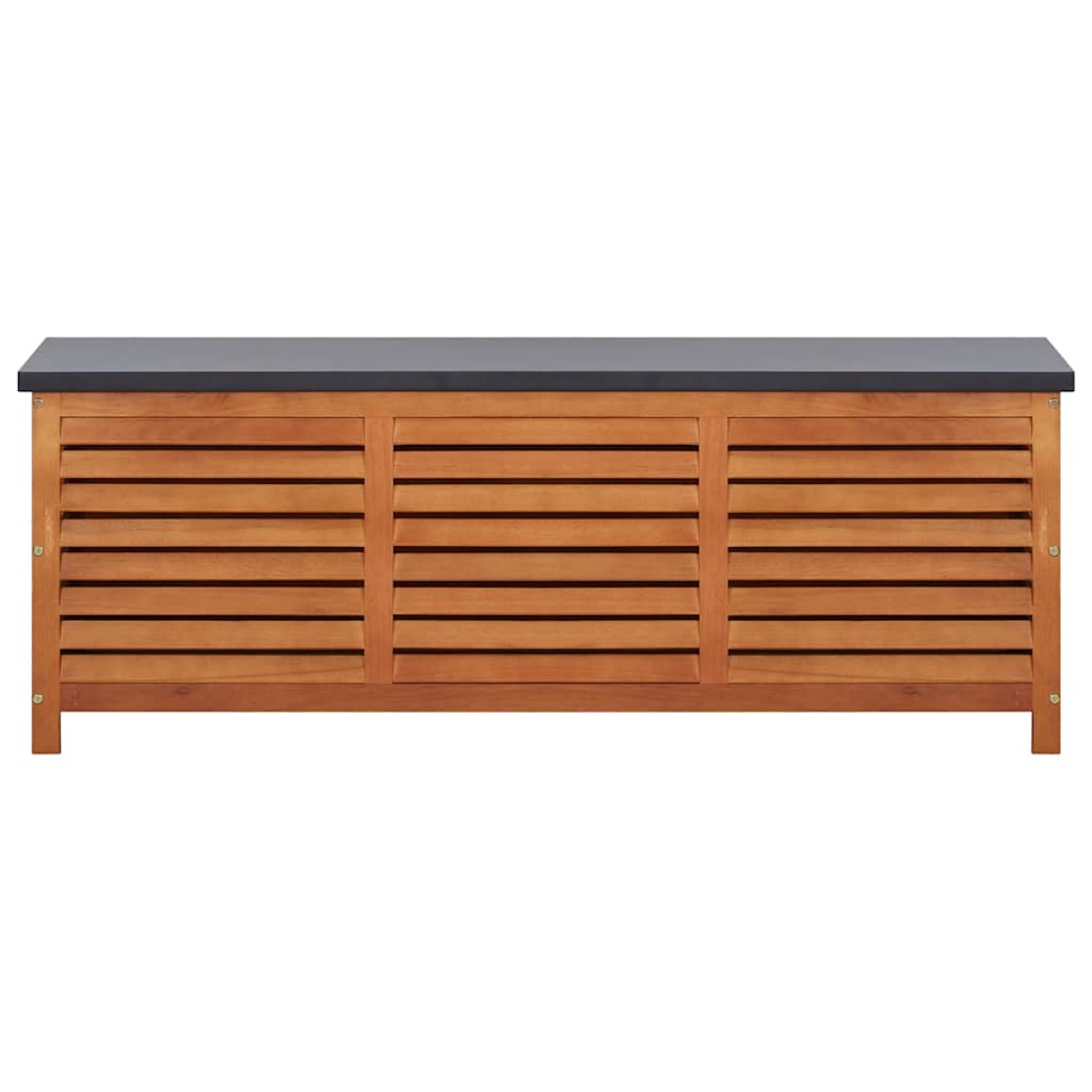 vidaXL Μπαούλο Αποθήκευσης Κήπου 150x50x55 εκ. Μασίφ Ξύλο Ευκαλύπτου