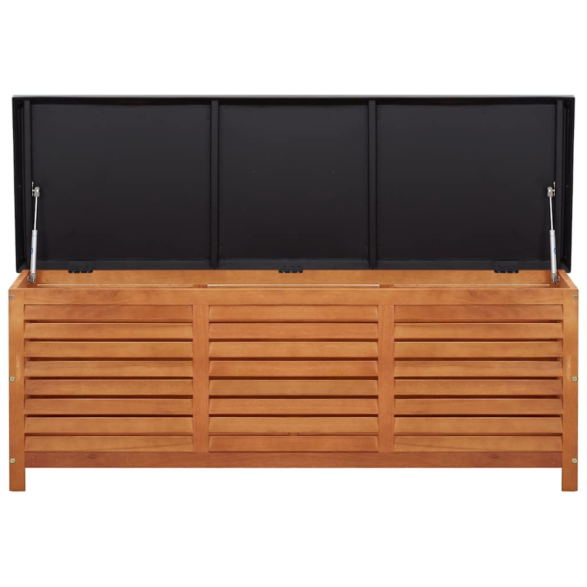 vidaXL Μπαούλο Αποθήκευσης Κήπου 150x50x55 εκ. Μασίφ Ξύλο Ευκαλύπτου