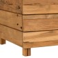 vidaXL Ζαρντινιέρα Υπερυψωμένη 50x40x38 εκ. Ανακυκλ. Ξύλο Teak/Ατσάλι