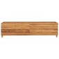 vidaXL Ζαρντινιέρα Υπερυψωμένη 150x40x38 εκ. Ανακυκλ. Ξύλο Teak/Ατσάλι