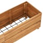 vidaXL Ζαρντινιέρα Υπερυψωμένη 150x40x38 εκ. Ανακυκλ. Ξύλο Teak/Ατσάλι