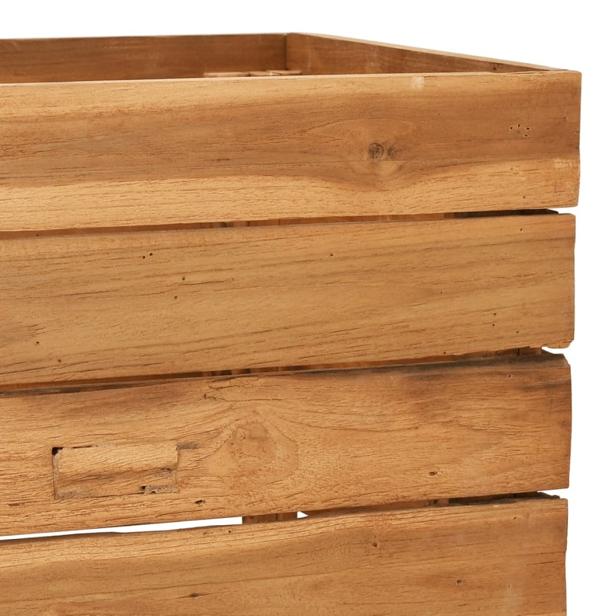 vidaXL Ζαρντινιέρα Υπερυψωμένη 150x40x38 εκ. Ανακυκλ. Ξύλο Teak/Ατσάλι
