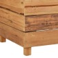 vidaXL Ζαρντινιέρα Υπερυψωμένη 150x40x38 εκ. Ανακυκλ. Ξύλο Teak/Ατσάλι