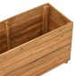 vidaXL Ζαρντινιέρα Υπερυψωμένη 100x40x55 εκ. Ανακυκλ. Ξύλο Teak/Ατσάλι