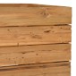 vidaXL Ζαρντινιέρα Υπερυψωμένη 100x40x55 εκ. Ανακυκλ. Ξύλο Teak/Ατσάλι