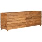 vidaXL Ζαρντινιέρα Υπερυψωμένη 150x40x55 εκ. Ανακυκλ. Ξύλο Teak/Ατσάλι