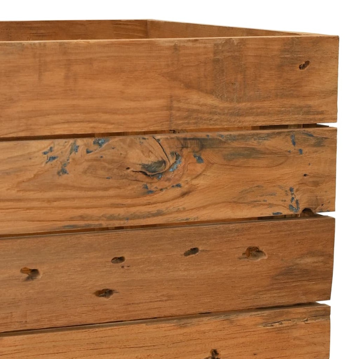 vidaXL Ζαρντινιέρα Υπερυψωμένη 150x40x55 εκ. Ανακυκλ. Ξύλο Teak/Ατσάλι