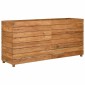 vidaXL Ζαρντινιέρα Υπερυψωμένη 150x40x72 εκ. Ανακυκλ. Ξύλο Teak/Ατσάλι