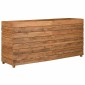 vidaXL Ζαρντινιέρα Υπερυψωμένη 150x40x72 εκ. Ανακυκλ. Ξύλο Teak/Ατσάλι