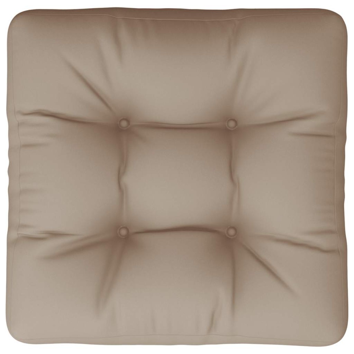 vidaXL Μαξιλάρι Παλέτας Taupe 60 x 61,5 x 10 εκ. Υφασμάτινο