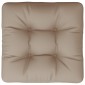 vidaXL Μαξιλάρι Παλέτας Taupe 60 x 61,5 x 10 εκ. Υφασμάτινο