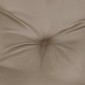 vidaXL Μαξιλάρι Παλέτας Taupe 60 x 61,5 x 10 εκ. Υφασμάτινο