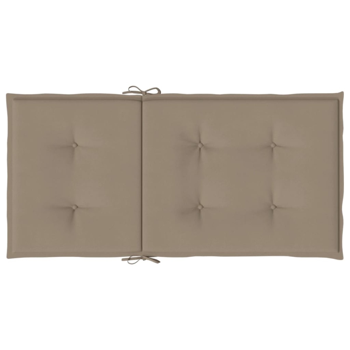 vidaXL Μαξιλάρια Καρέκλας Κήπου με Πλάτη 2 τεμ. Taupe 100x50x3 εκ.