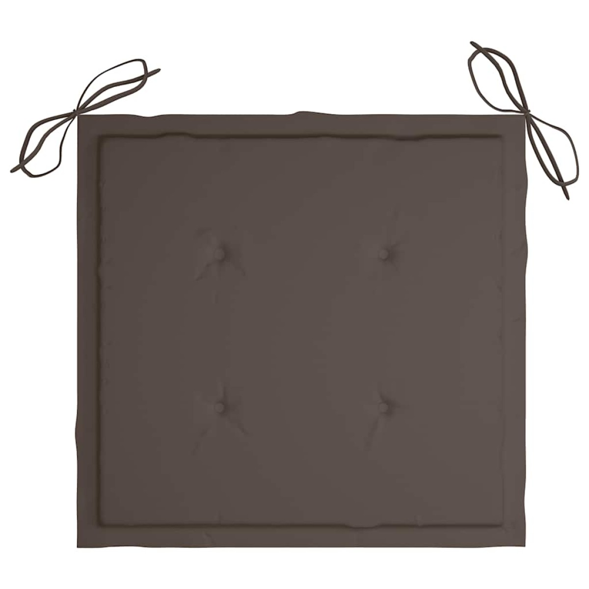 vidaXL Μαξιλάρια Καρέκλας Κήπου 4 τεμ. Taupe 40x40x3 εκ. Υφασμάτινα