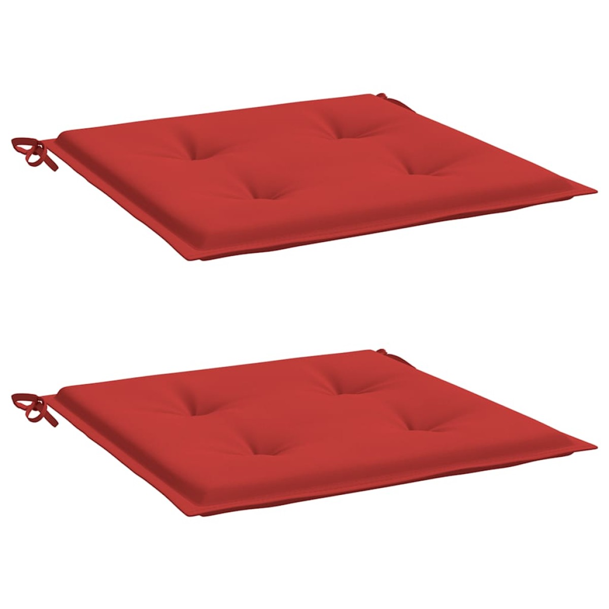 vidaXL Μαξιλάρια Καρέκλας Κήπου 2τεμ Κόκκινα 50x50x3 εκ. Oxford Ύφασμα
