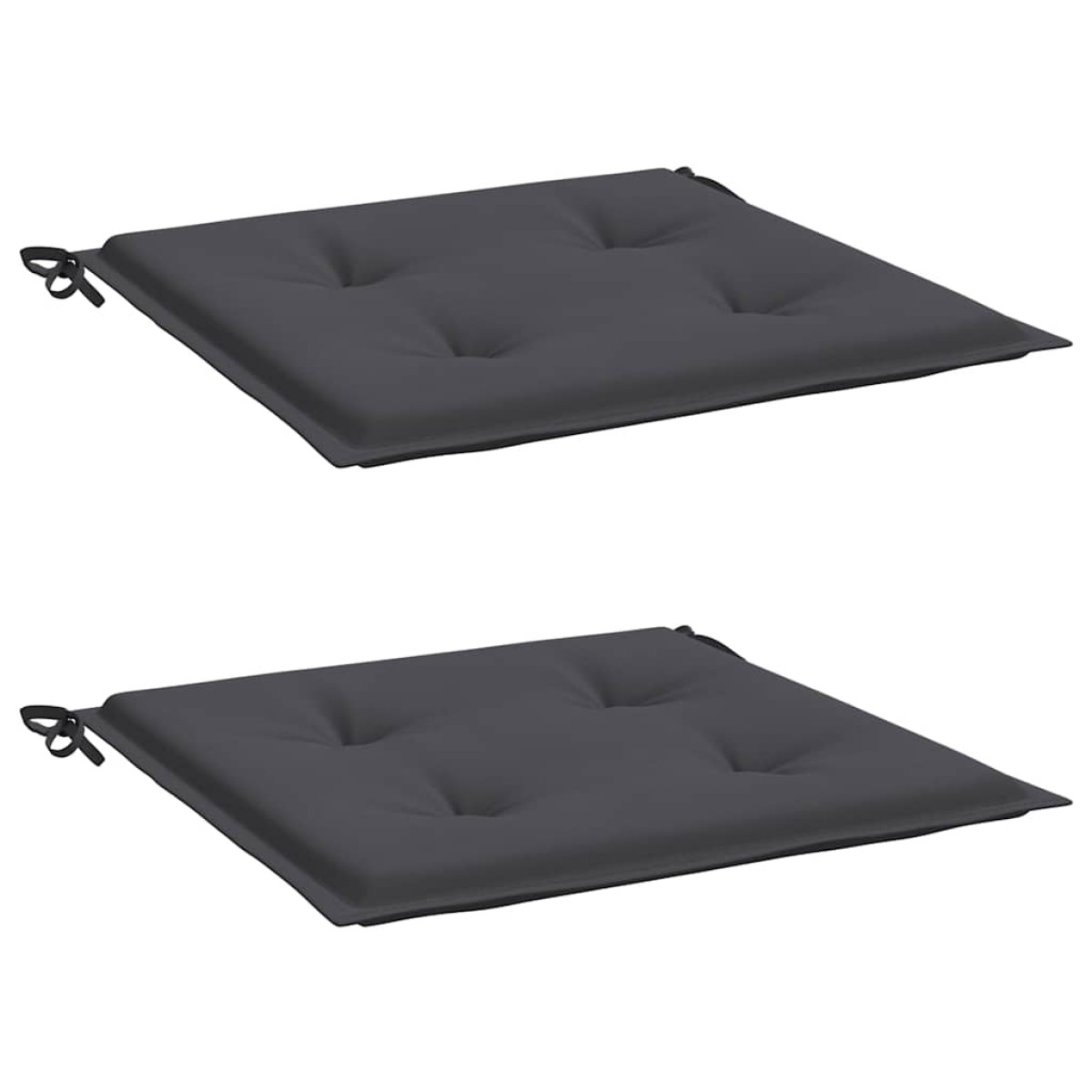 vidaXL Μαξιλάρια Καρέκλας Κήπου 2τεμ Ανθρακί 50x50x3 εκ. Oxford Ύφασμα
