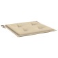 vidaXL Μαξιλάρια Καρέκλας Κήπου 2 τεμ. Μπεζ 50 x 50 x 3 εκ.