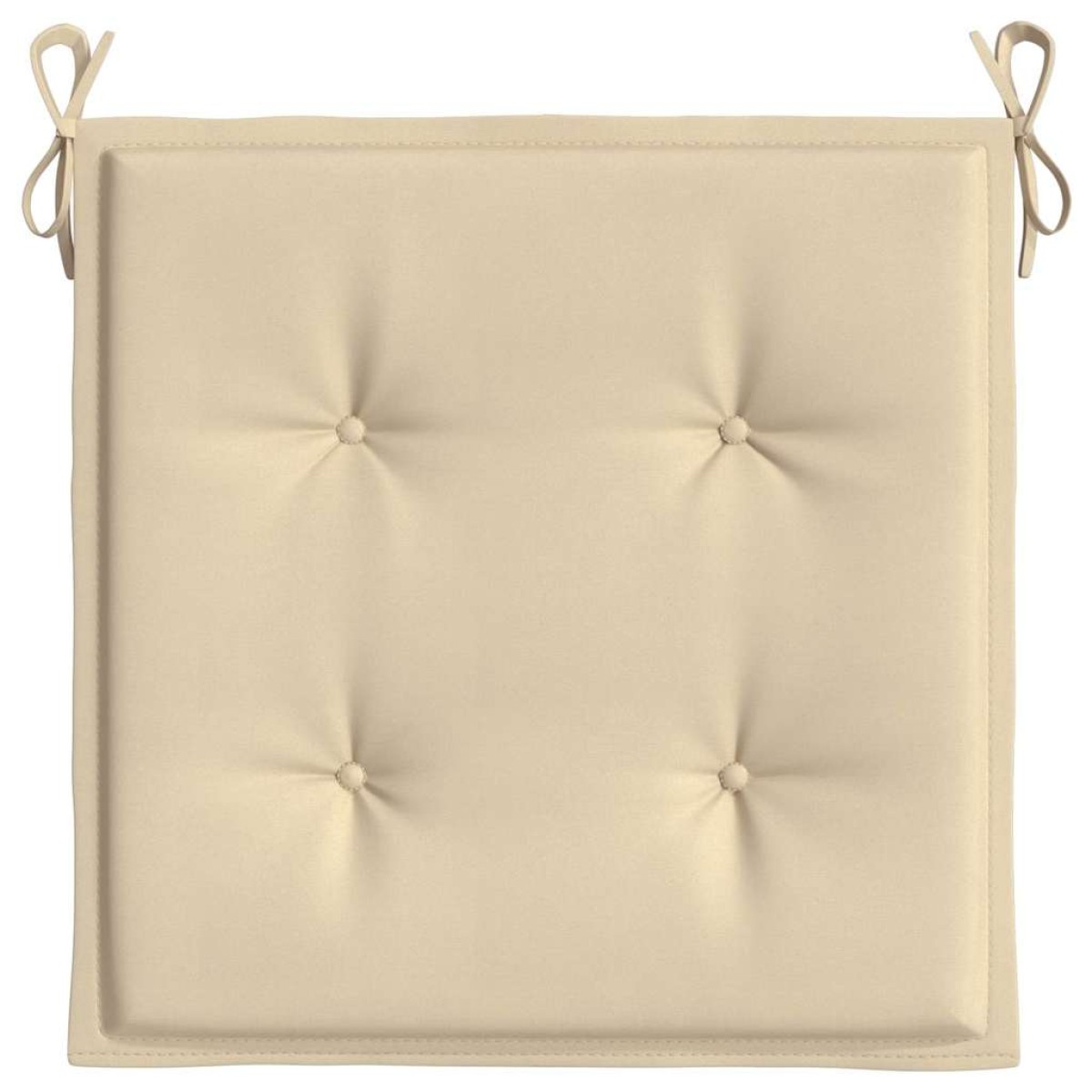 vidaXL Μαξιλάρια Καρέκλας Κήπου 2 τεμ. Μπεζ 50 x 50 x 3 εκ.