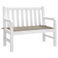 vidaXL Μαξιλάρι Πάγκου Κήπου Taupe 100x50x3 εκ. Ύφασμα Oxford