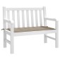 vidaXL Μαξιλάρι Πάγκου Κήπου Taupe 120x50x3 εκ. Ύφασμα Oxford